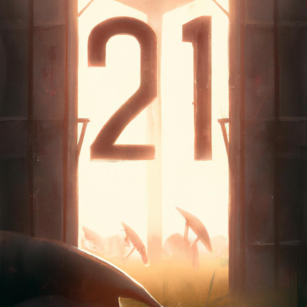 Imagem de capa do post Sonhar com o Número 21: Descubra Seu Significado! com um desenho digital