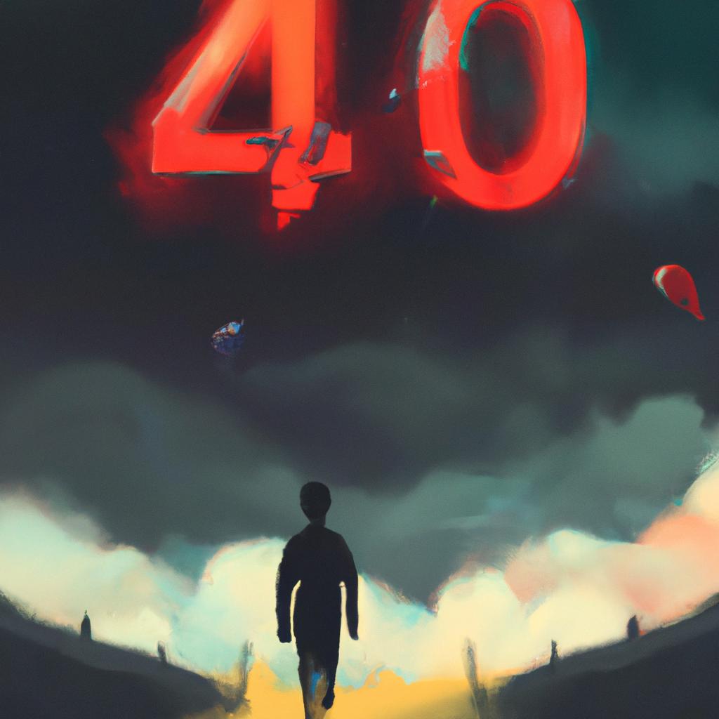 Imagem de capa do post "Descubra o que Significa Sonhar com o Número 40!" com um desenho digital