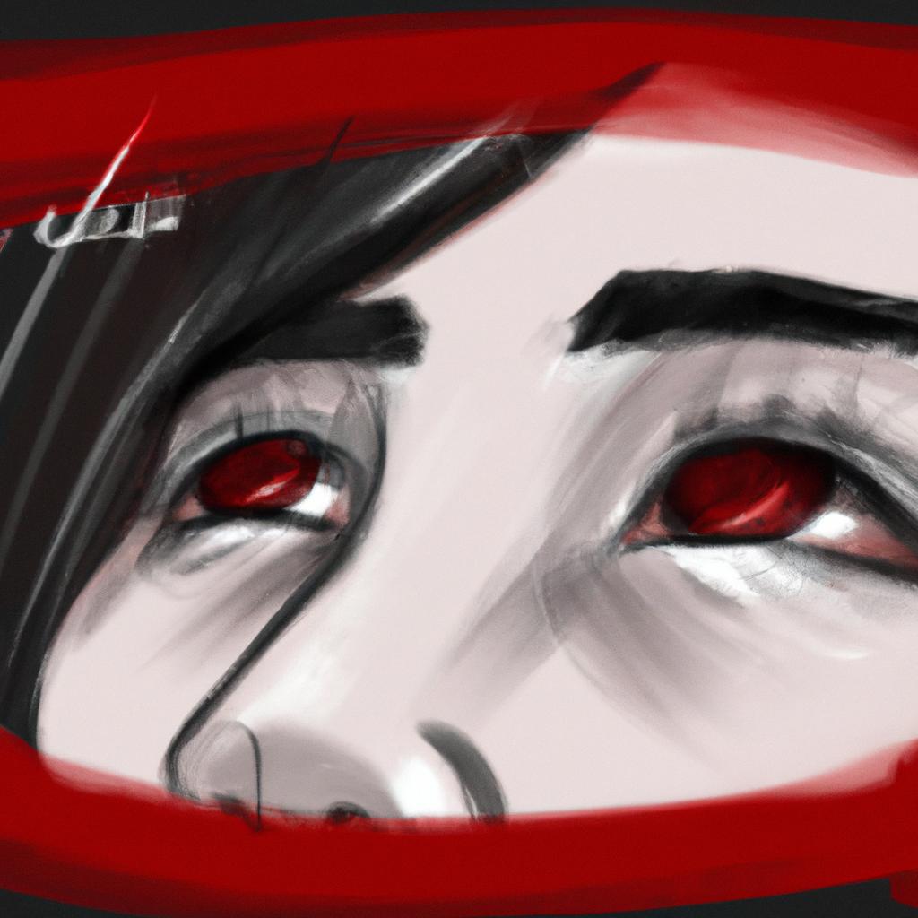 Imagem de capa do post "O Significado dos Sonhos com Olhos Vermelhos Revelado!" com um desenho digital