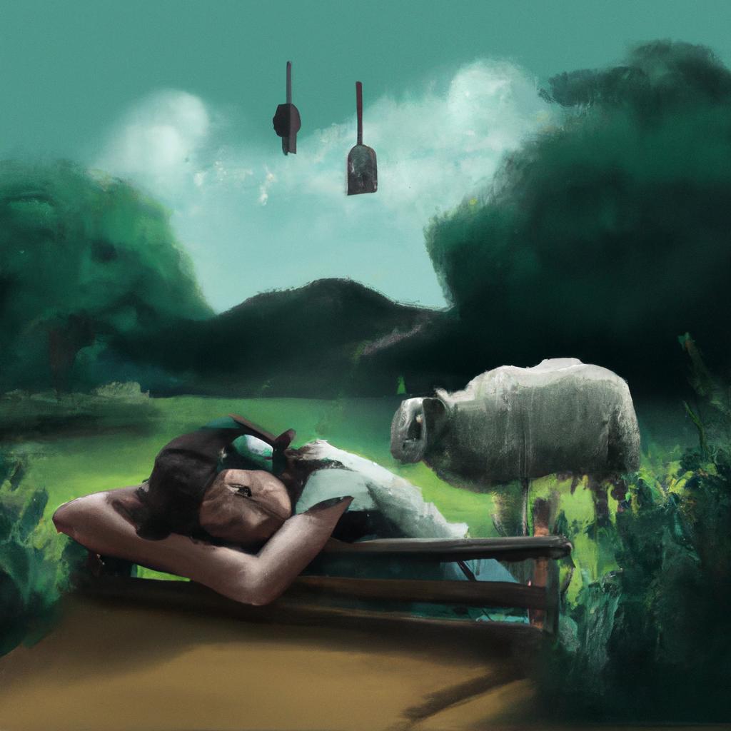 Imagem de capa do post "O que Significa Sonhar com Ovelha Morta? Descubra!" com um desenho digital