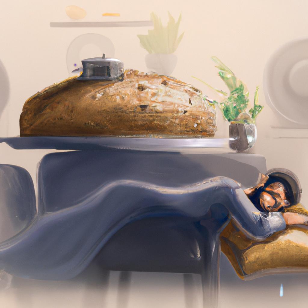 Imagem de capa do post "Descubra o Significado de Sonhar com Pão Caseiro!" com um desenho digital