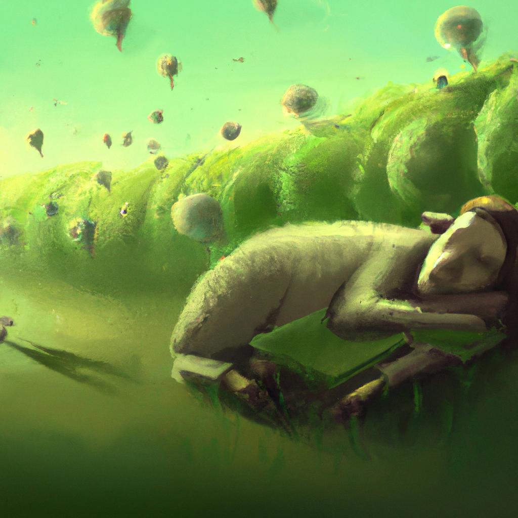 Imagem de capa do post "Descubra o Significado de Sonhar com Pasto Verde!" com um desenho digital
