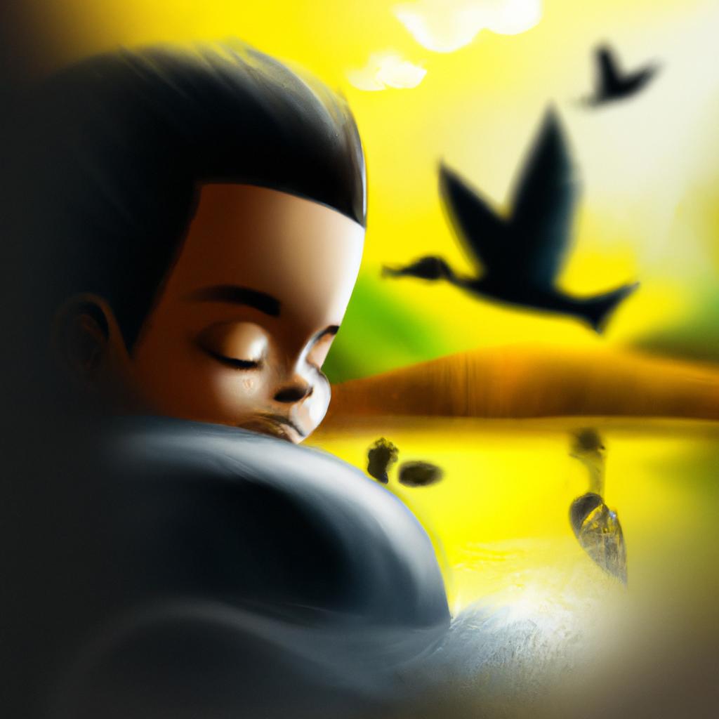 Imagem de capa do post "Descubra o que Sonhar com Pato Preto Significa!" com um desenho digital