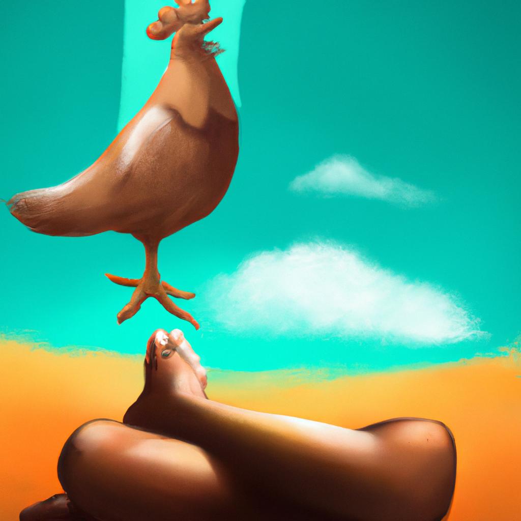 Imagem de capa do post "Sonhar com Pé de Galinha Cozida: Descubra o Significado!" com um desenho digital