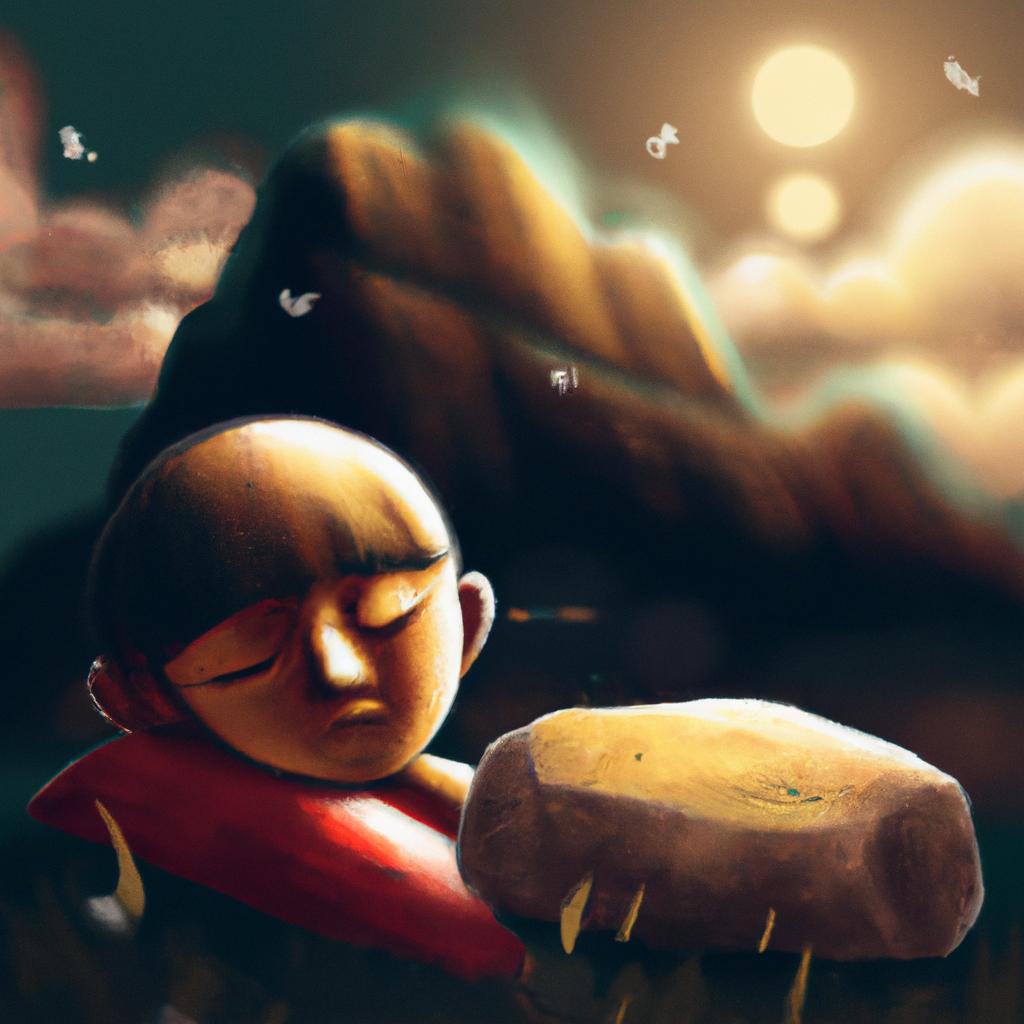 Imagem de capa do post "Sonhar com Pedra Rolando do Morro: Revelações Surpreendentes!" com um desenho digital