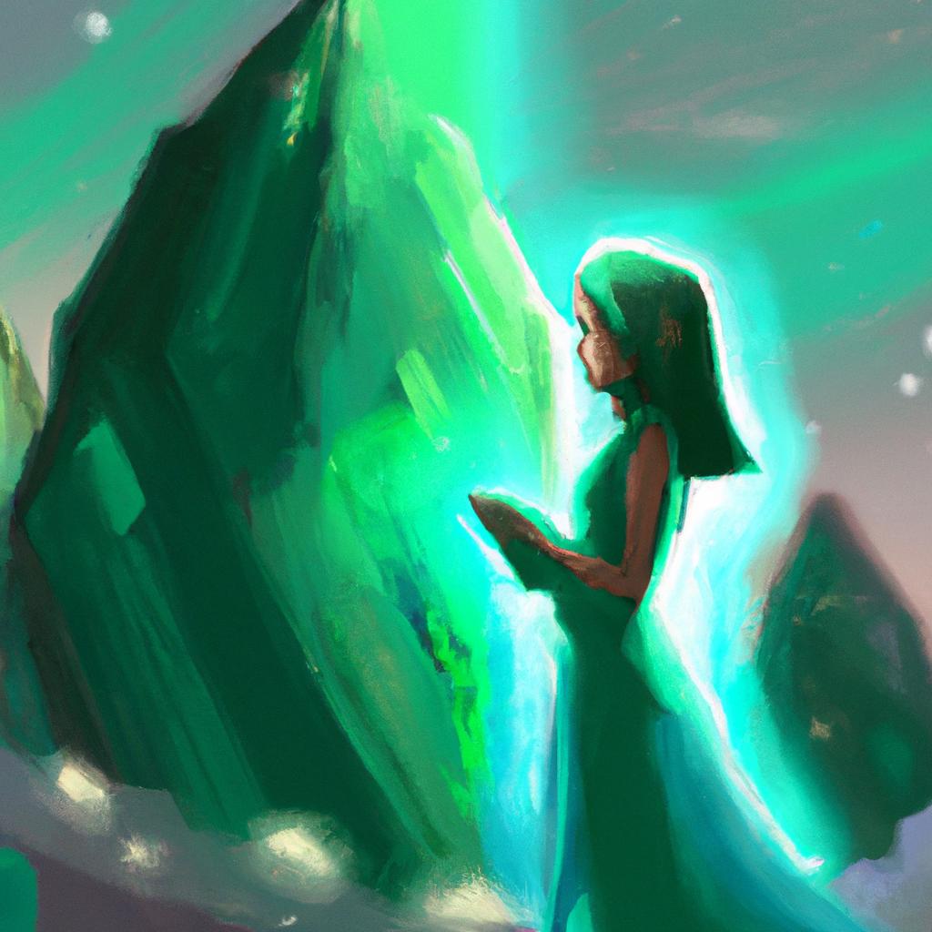 Imagem de capa do post Sonhar com Pedra Verde Esmeralda: Descubra Seu Significado! com um desenho digital