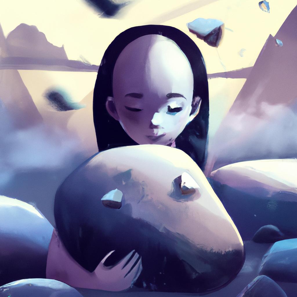 Imagem de capa do post "Sonhar com Pedras: O Que Significa? Descubra Agora!" com um desenho digital