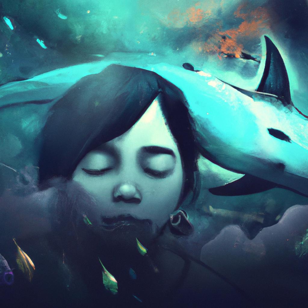 Imagem de capa do post "Descubra o Significado de Sonhar com Peixe Morto e Vivo!" com um desenho digital