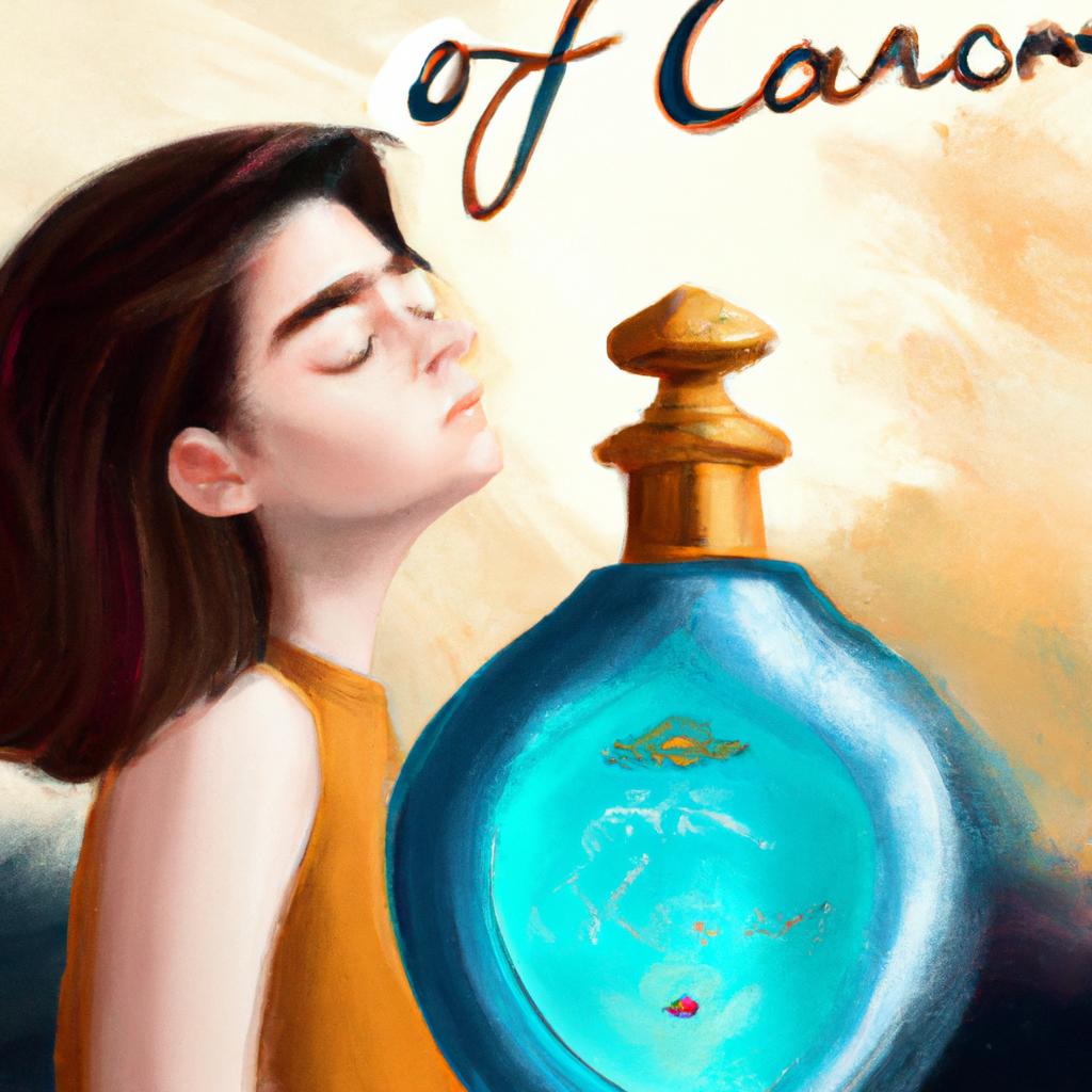 Imagem de capa do post "Sonhar com Perfume Caro: Entenda o Significado!" com um desenho digital