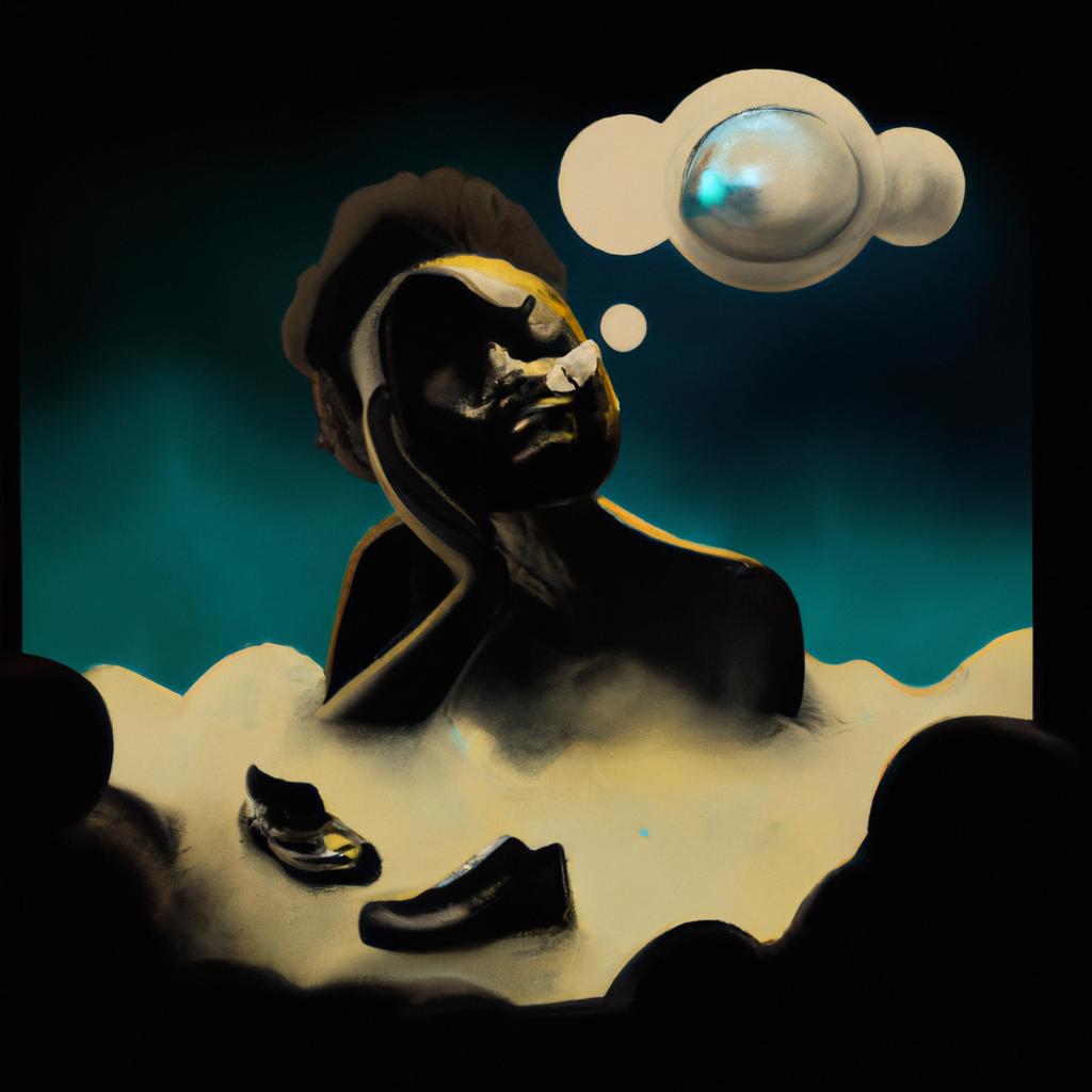 Imagem de capa do post "Descubra o Que Significa Sonhar com Pessoas de Preto!" com um desenho digital