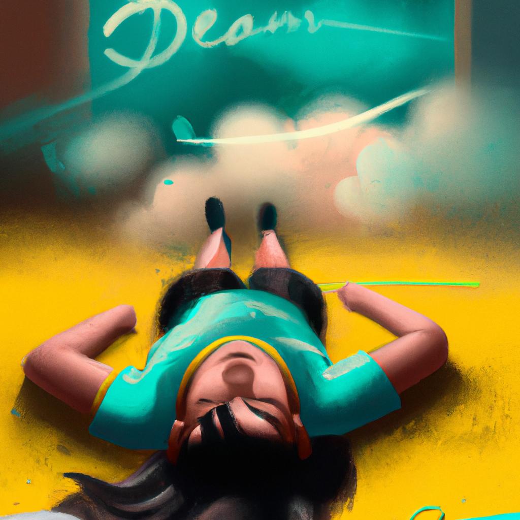Imagem de capa do post "O que Significa Sonhar com Pessoas Deitadas no Chão?" com um desenho digital