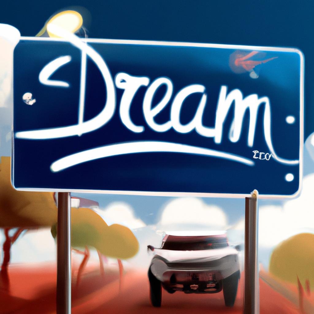 Imagem de capa do post "Sonhar com Placa de Carro: O Significado Revelado!" com um desenho digital