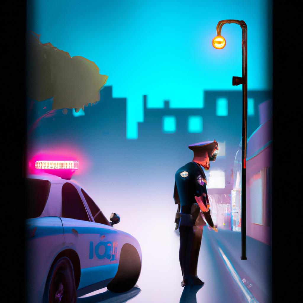 Imagem de capa do post "Descubra o Significado de Sonhar com Polícia Atirando!" com um desenho digital