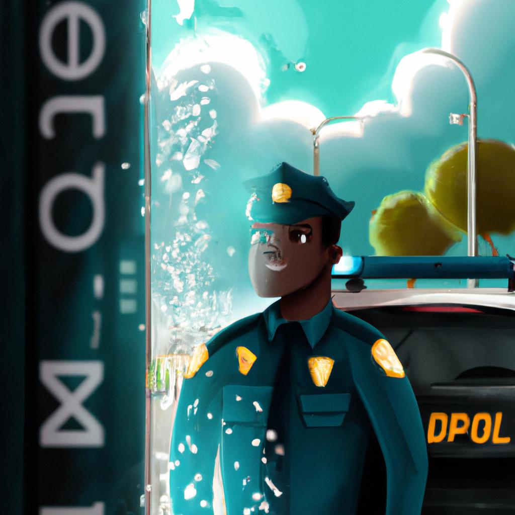 Imagem de capa do post "Descubra o Significado de Sonhar com Polícia Atrás de Mim!" com um desenho digital
