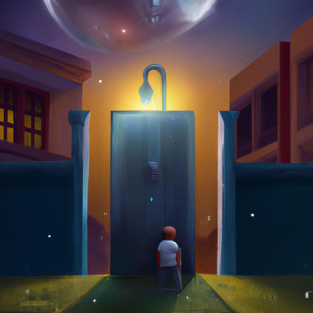 Imagem de capa do post "Descubra o que Significa Sonhar com Porta de Ferro!" com um desenho digital