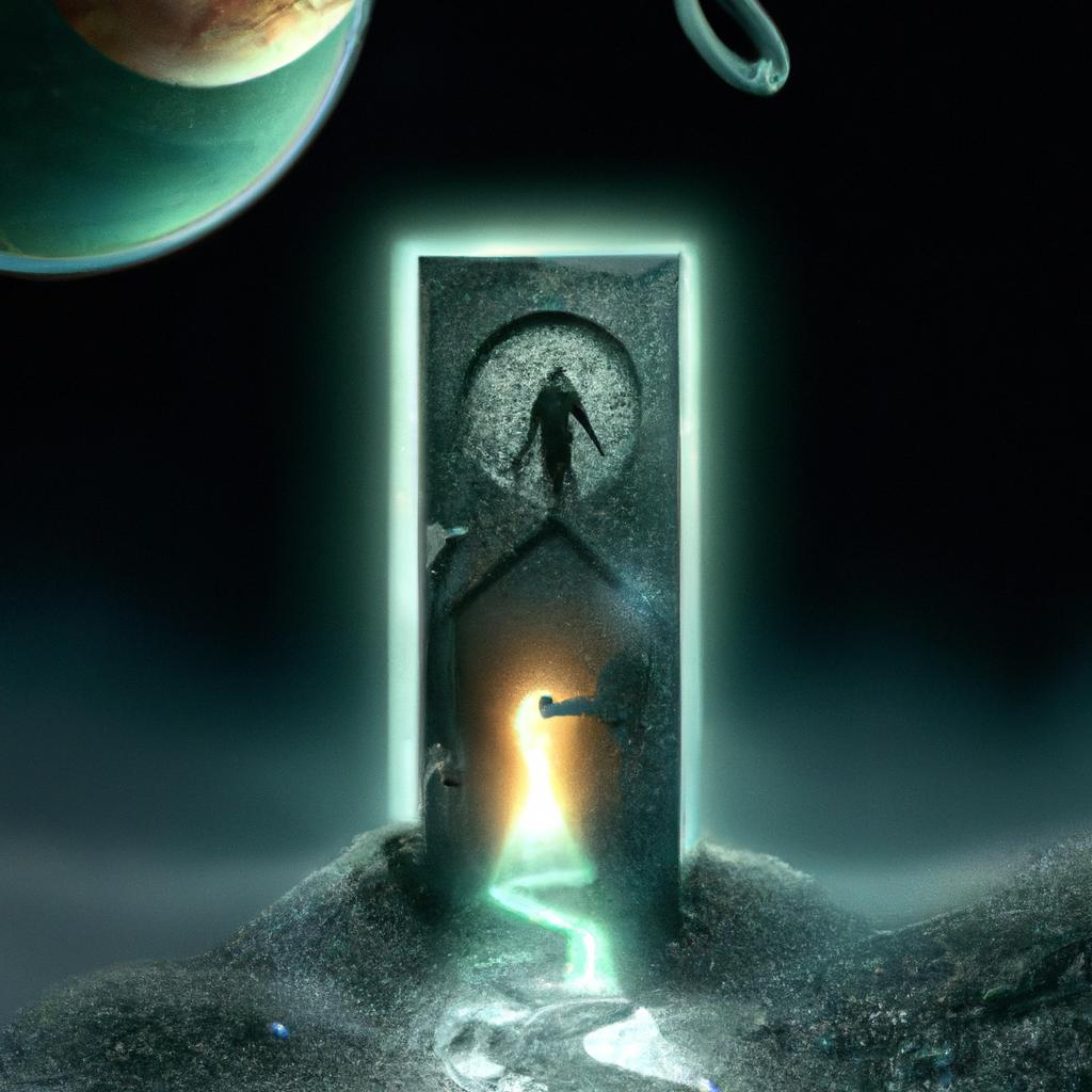 Imagem de capa do post "Sonhar com Porta Que Não Fecha: Descubra o Seu Significado!" com um desenho digital