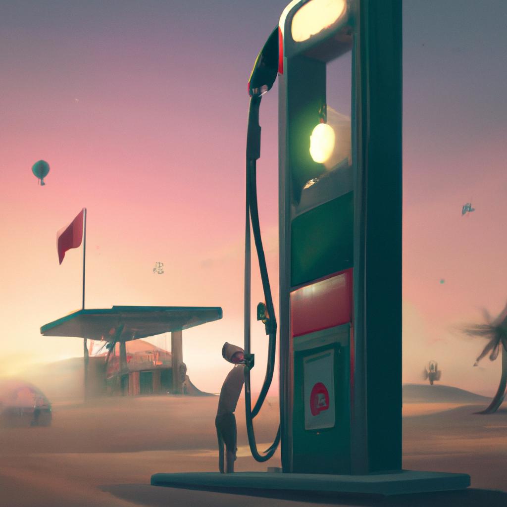 Imagem de capa do post "Descubra o Significado de Sonhar Com Posto de Gasolina e Jogo do Bicho!" com um desenho digital