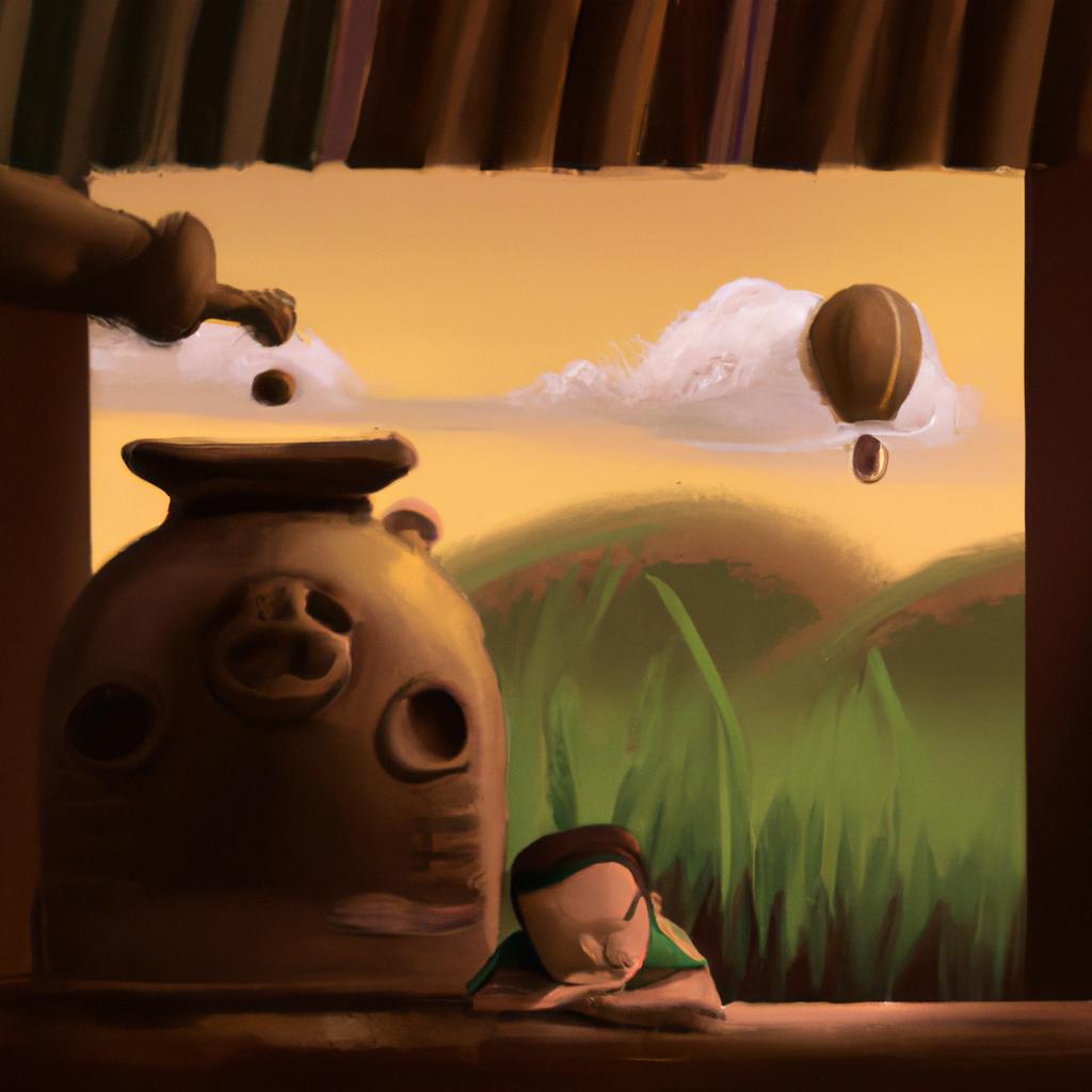 Imagem de capa do post "Descubra o Que Significa Sonhar com Quartinha de Barro!" com um desenho digital