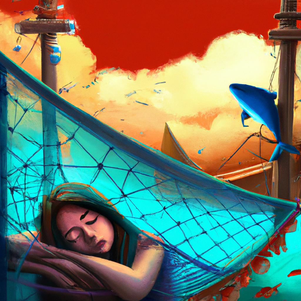 Imagem de capa do post "Sonhar com Rede Cheia de Peixes: Descubra o Significado!" com um desenho digital