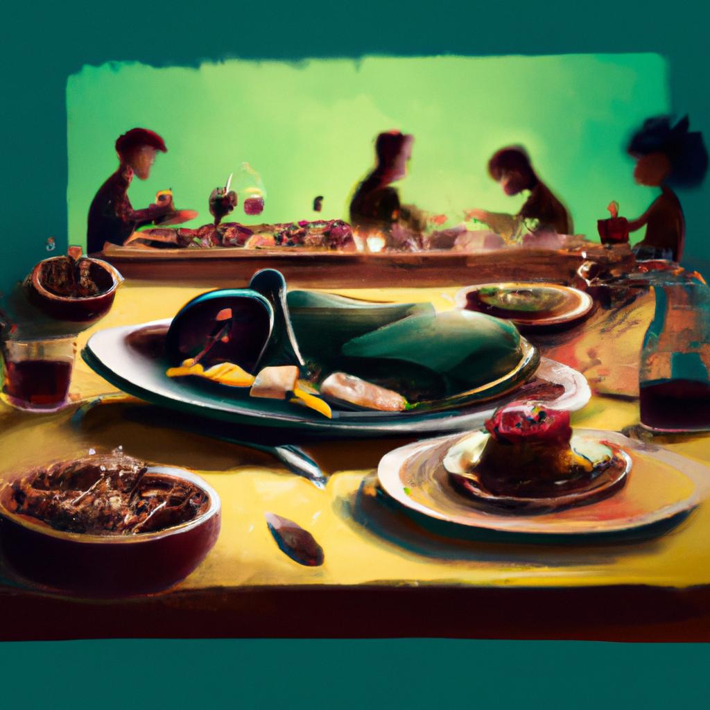 Imagem de capa do post "Sonhar com Resto de Comida: Descubra o Significado!" com um desenho digital