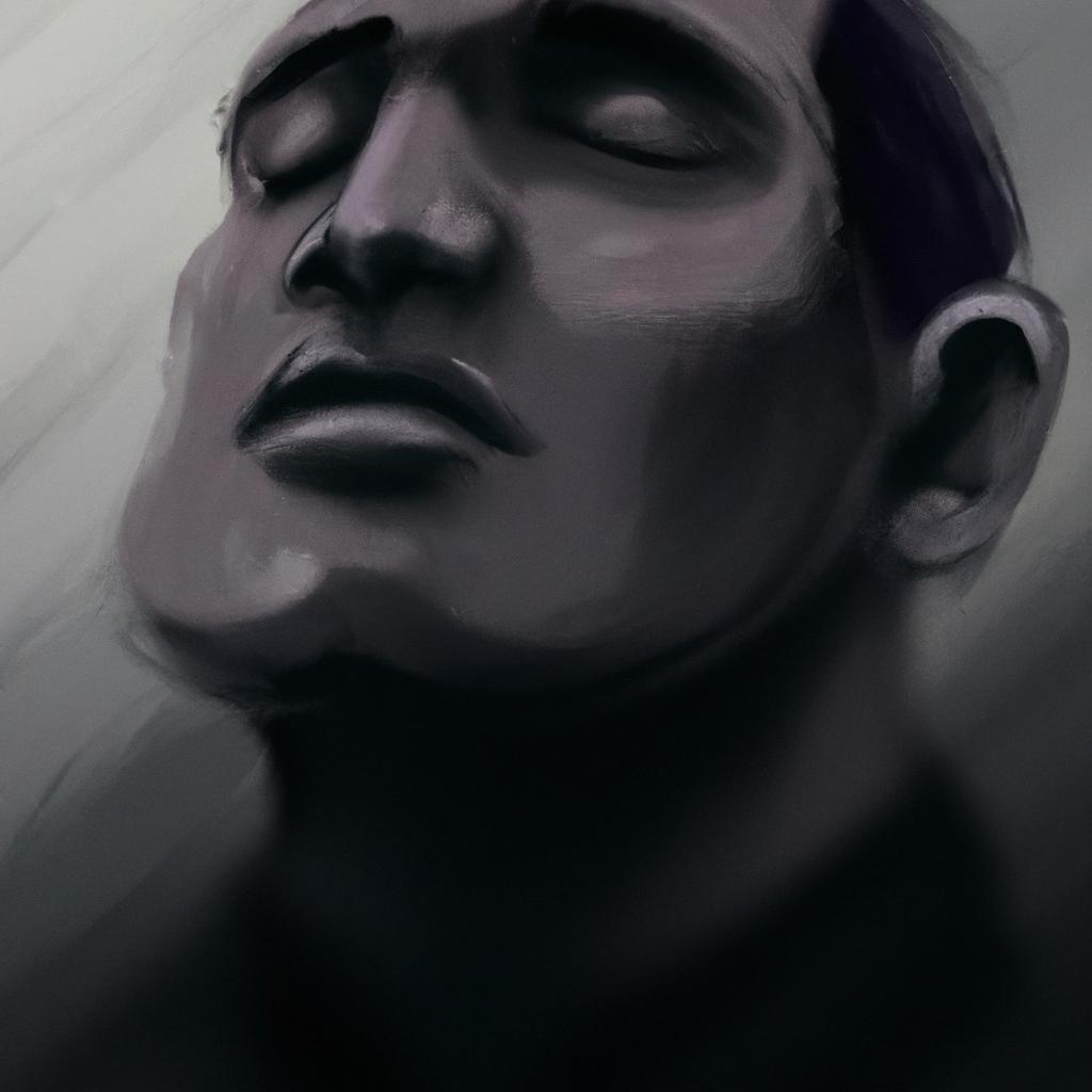 Imagem de capa do post "Sonhar com Rosto Pintado de Preto: Descubra o Significado!" com um desenho digital