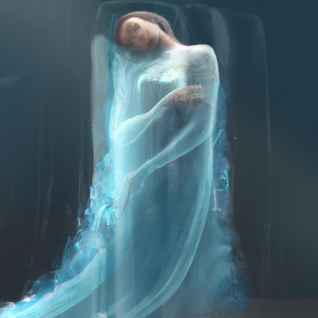 Imagem de capa do post "Descubra o Significado de Sonhar com Roupas Transparentes" com um desenho digital