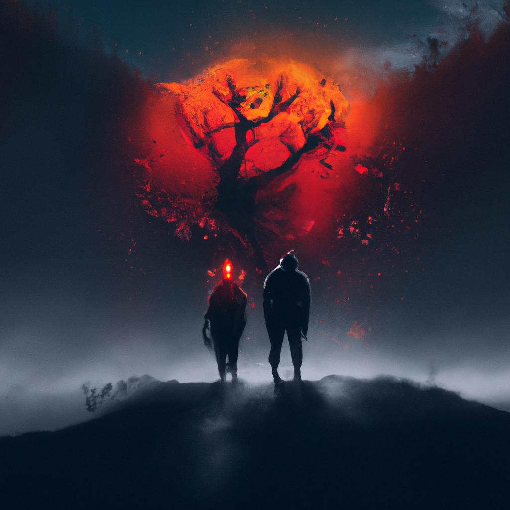 Imagem de capa do post "Sonhar com Sangue e o Que Isso Significa?" com um desenho digital