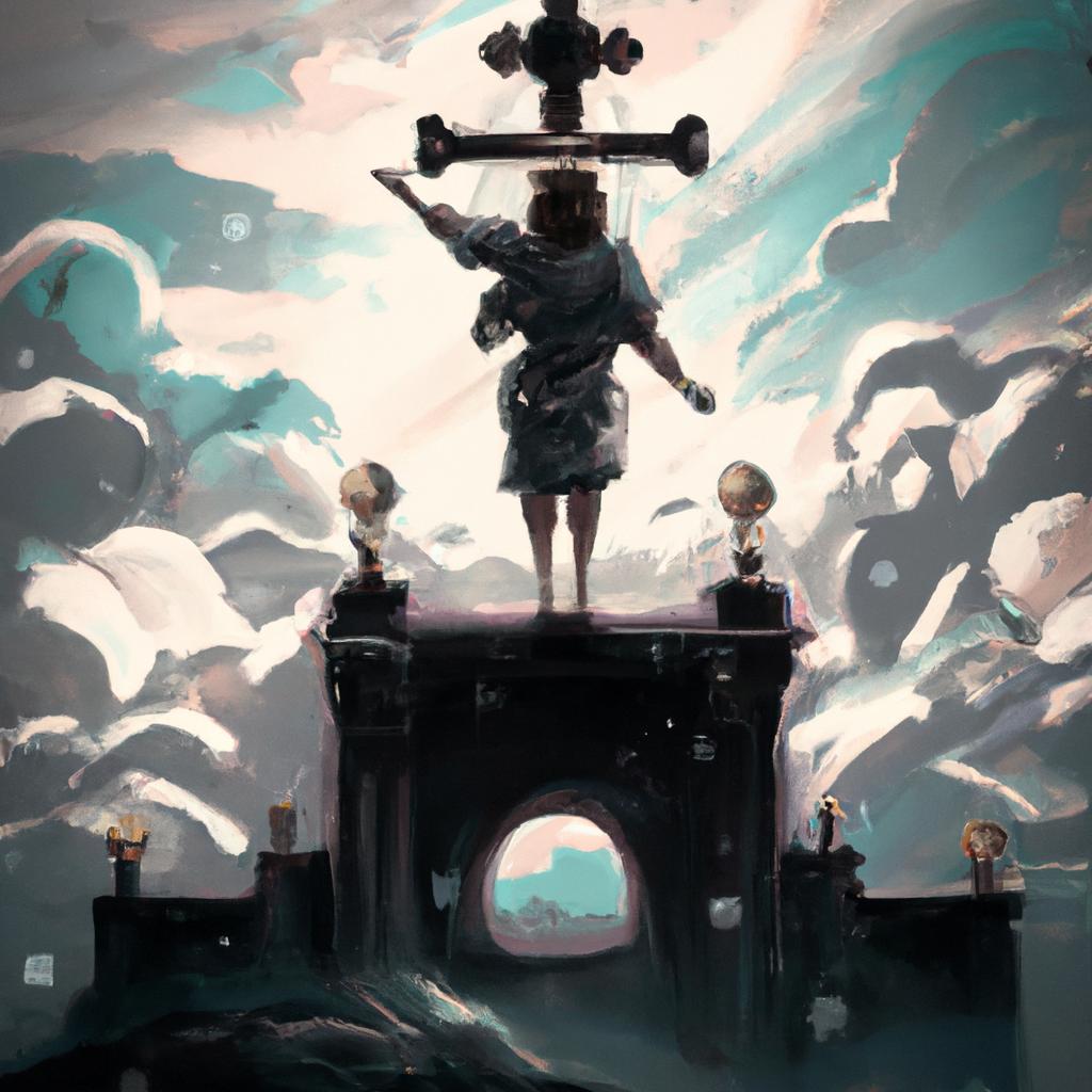 Imagem de capa do post "Descubra o Significado de Sonhar com Santo Quebrado!" com um desenho digital