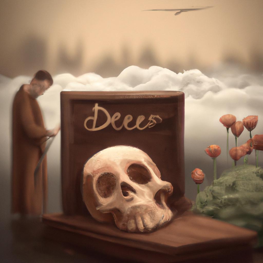 Imagem de capa do post "Descubra o que Significa Sonhar com Sogro Morto!" com um desenho digital