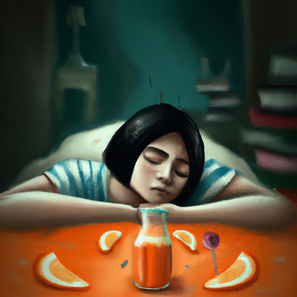 Imagem de capa do post "Sonhar com Suco de Laranja: Descubra o Significado!” com um desenho digital