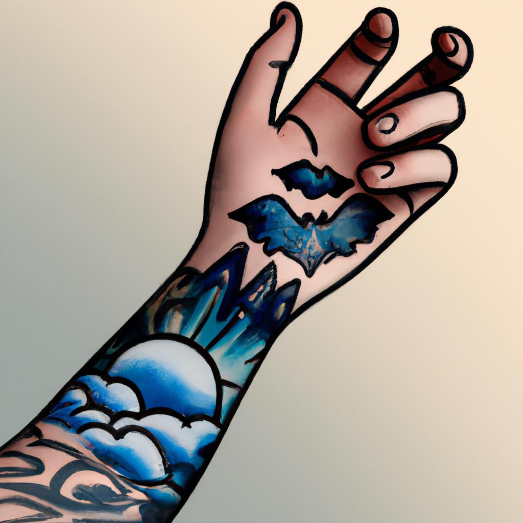 Imagem de capa do post "Descubra o Significado de Sonhar com Tatuagem no Braço!" com um desenho digital