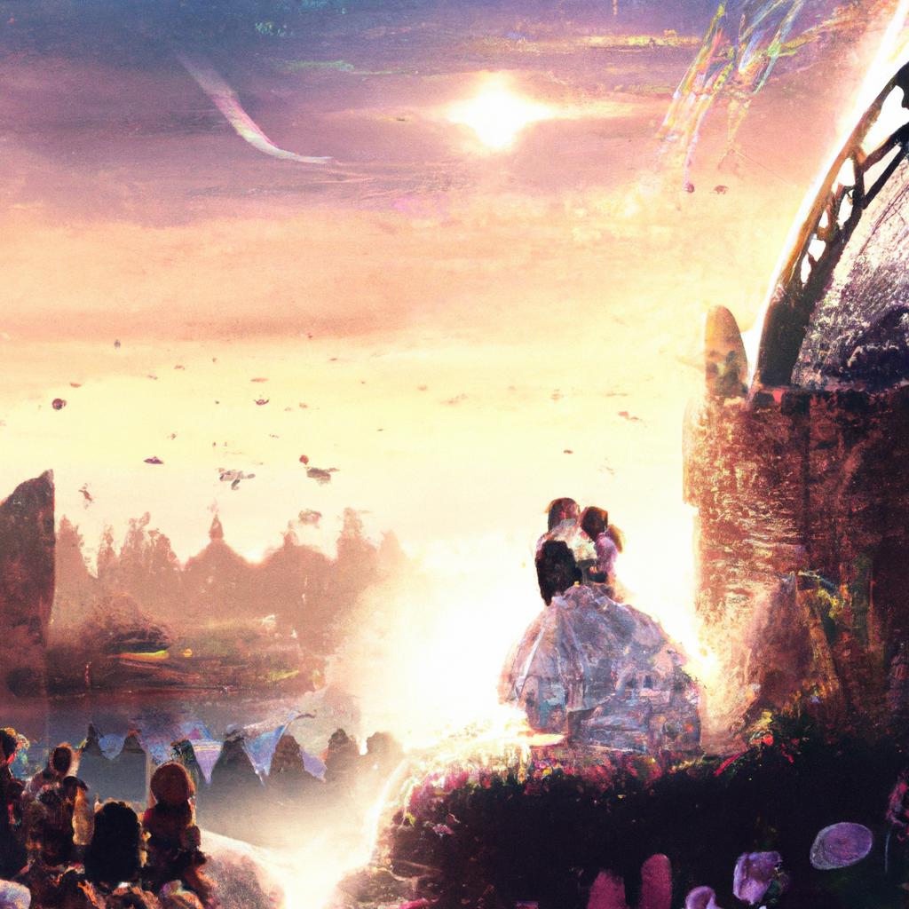 Imagem de capa do post "Descubra o Significado de Sonhar com Término de Casamento!" com um desenho digital