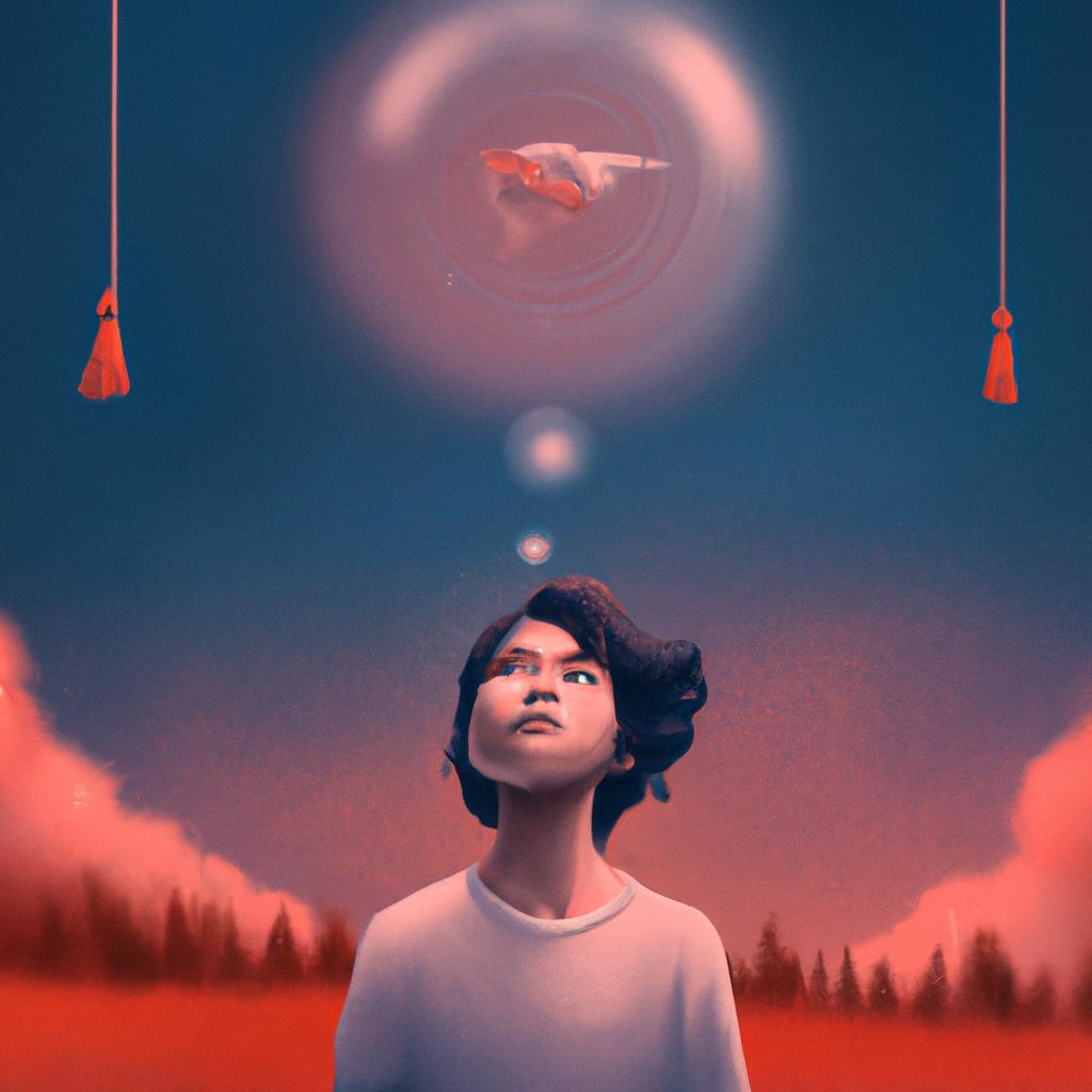 Imagem de capa do post "Sonhar com Tiro na Cabeça: O Que Significa?" com um desenho digital