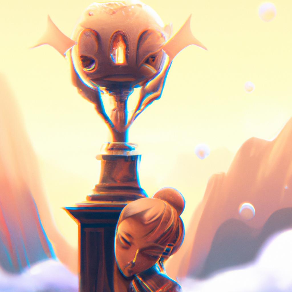 Imagem de capa do post "O Que Significa Sonhar com Troféu? Descubra!" com um desenho digital