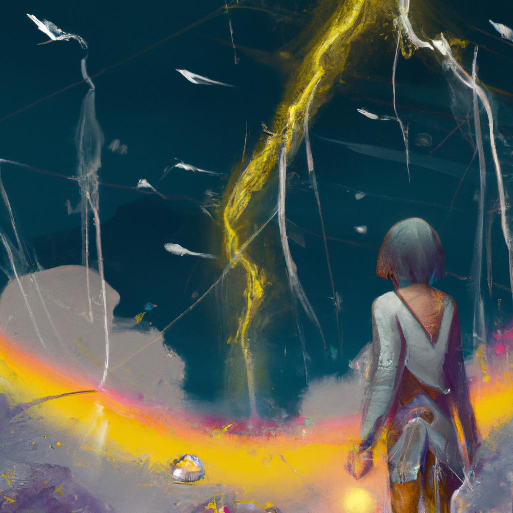 Imagem de capa do post "Sonhar com Trovões e Raios: O Significado Revelado!" com um desenho digital