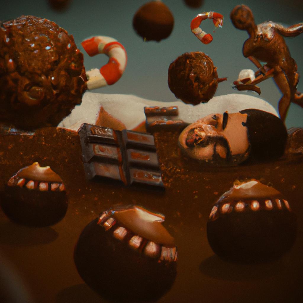 Imagem de capa do post "Descubra o Significado de Sonhar com Trufas de Chocolate!" com um desenho digital
