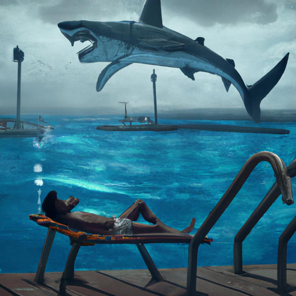 sonhar com tubarao na piscina3