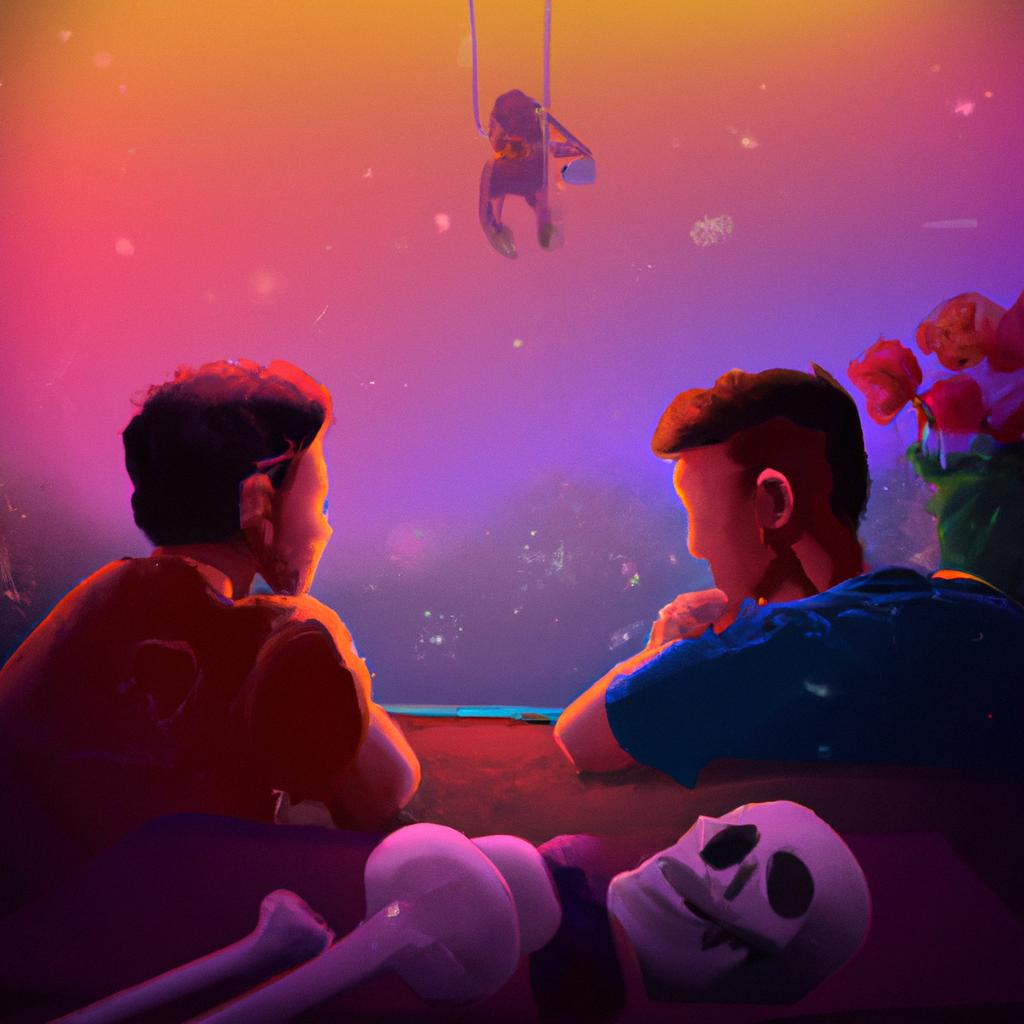 Imagem de capa do post "Sonhar com um Amigo que Já Morreu: o Significado Revelado!" com um desenho digital