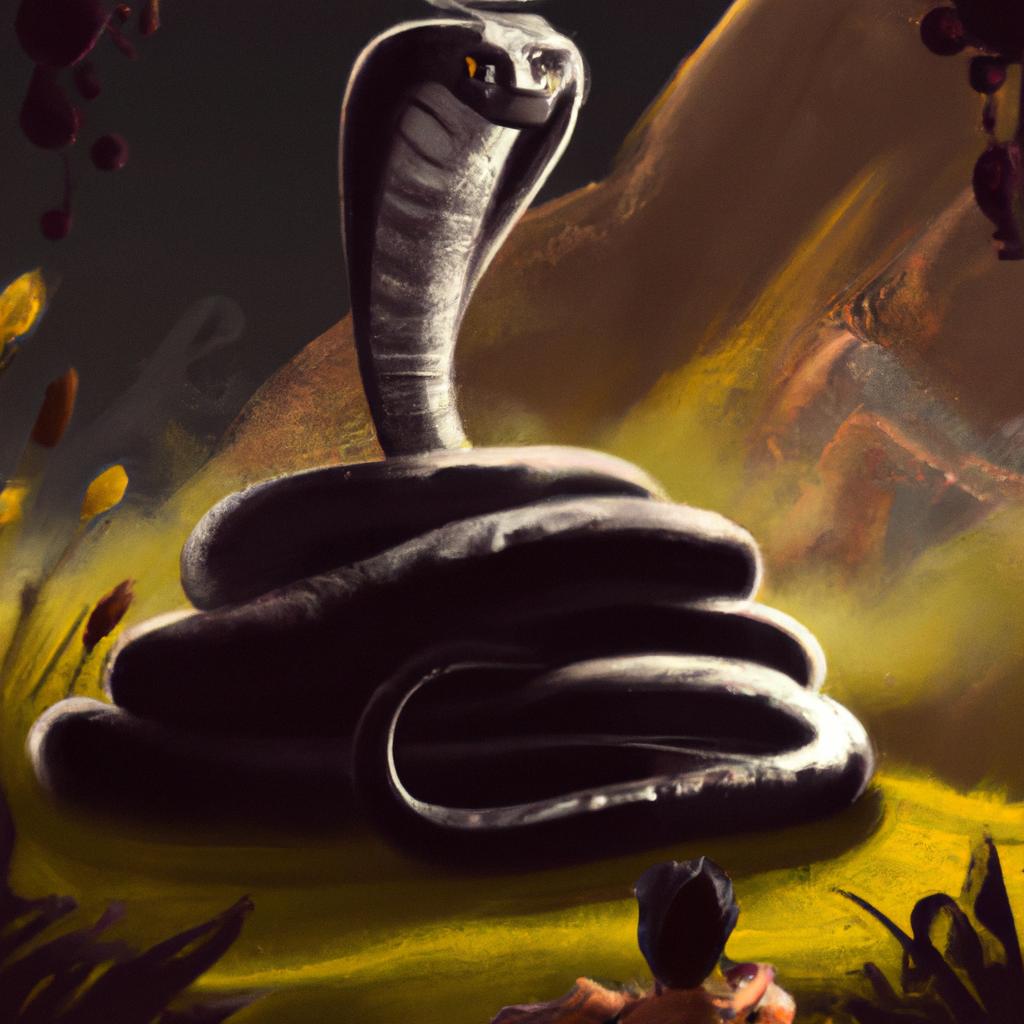 Imagem de capa do post Descubra o Significado de "Sonhar com Cobra Preta" com um desenho digital