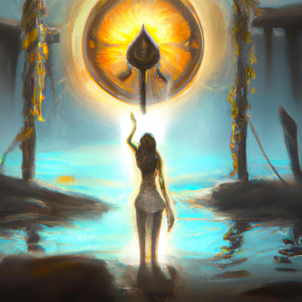 Imagem de capa do post "Descubra o Significado de Sonhar com Umbanda!" com um desenho digital