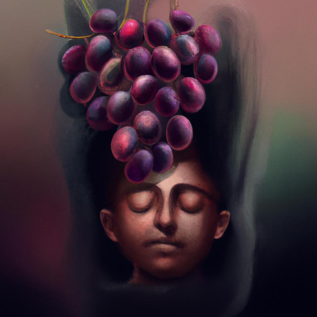 Imagem de capa do post Sonhar com Uvas Pretas: Descubra o Significado Secreto! com um desenho digital