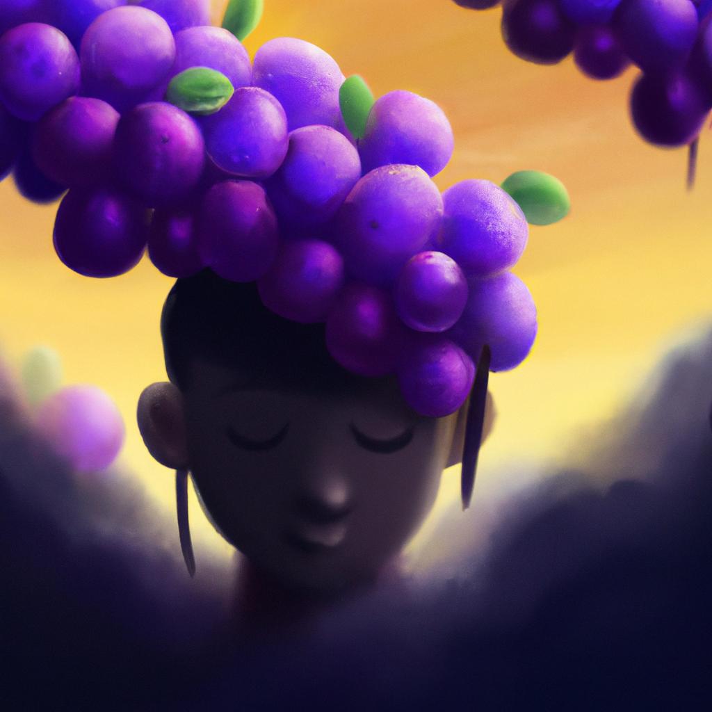 Imagem de capa do post Descubra o que Significa Sonhar com Uvas! com um desenho digital