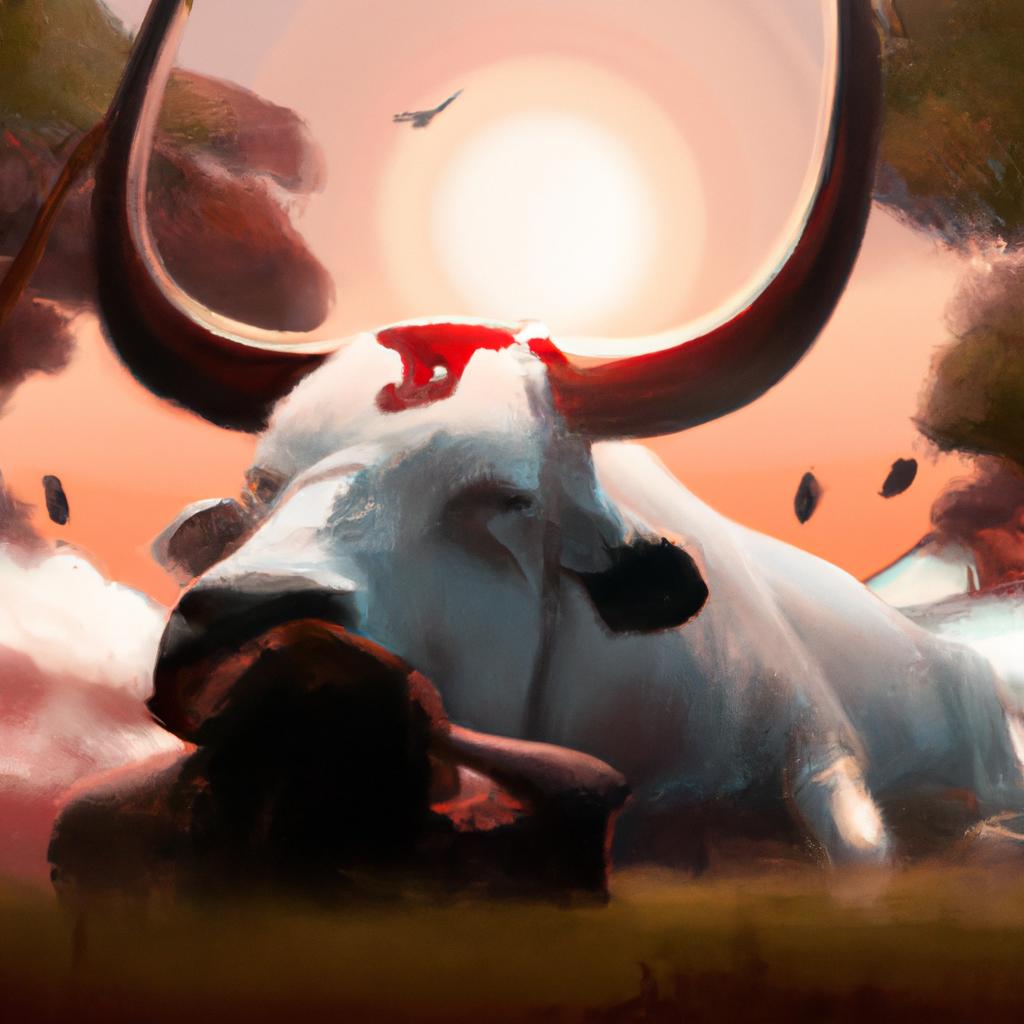 sonhar com vaca brava com chifres2