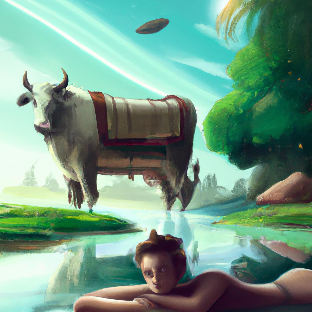 Imagem de capa do post Descubra o que Significa Sonhar com Vaca e Bezerro! com um desenho digital