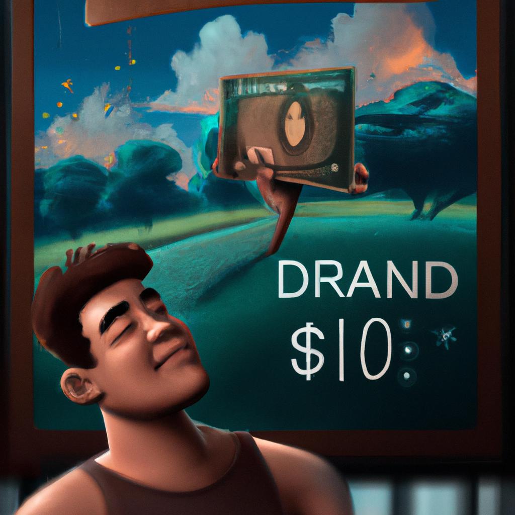 Imagem de capa do post "Descubra O que Significa Sonhar com Valor em Dinheiro!" com um desenho digital