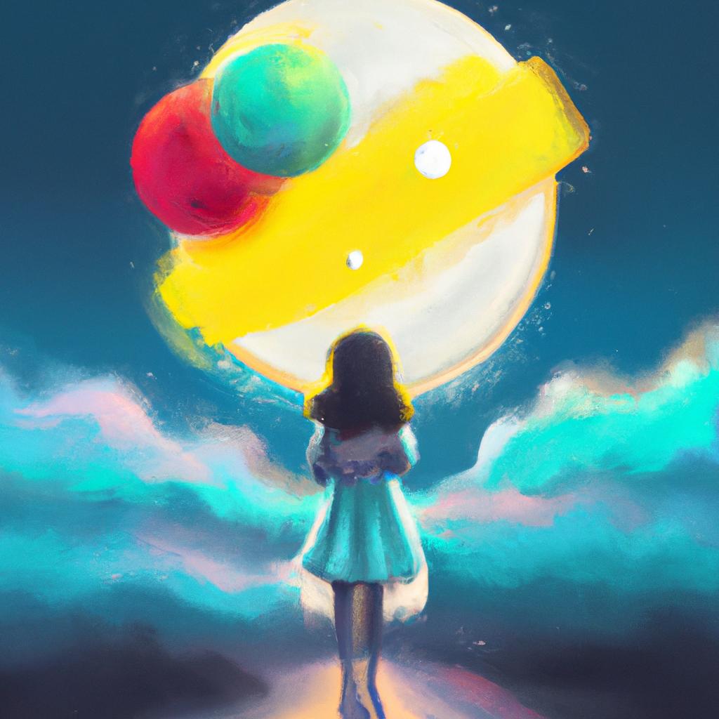 Imagem de capa do post "Sonhar com Várias Luas no Céu: Descubra o Significado!" com um desenho digital
