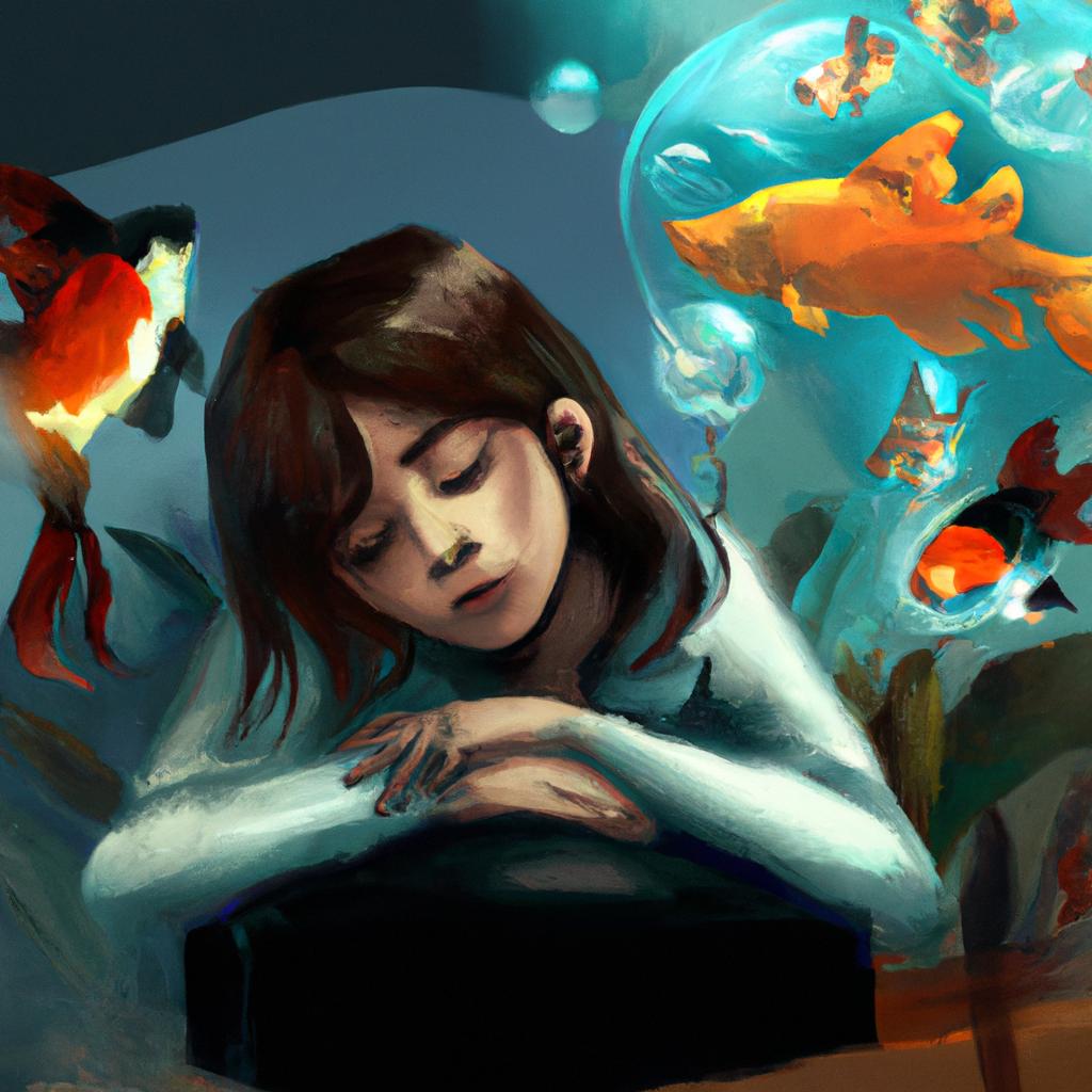 Imagem de capa do post "Sonhar com Vários Peixes: Entenda o Significado!" com um desenho digital