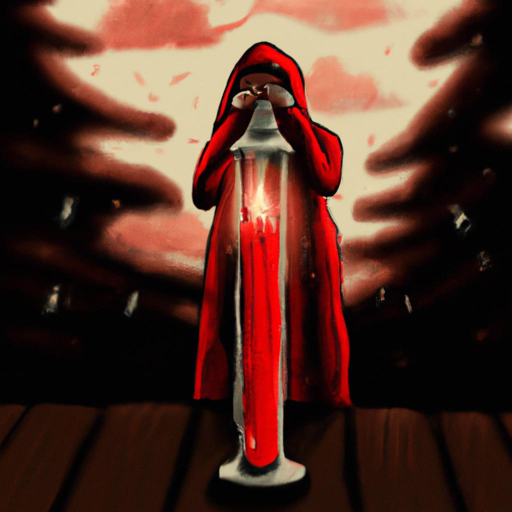 Imagem de capa do post "Descubra o Significado de Sonhar com Vela Vermelha Apagada!" com um desenho digital