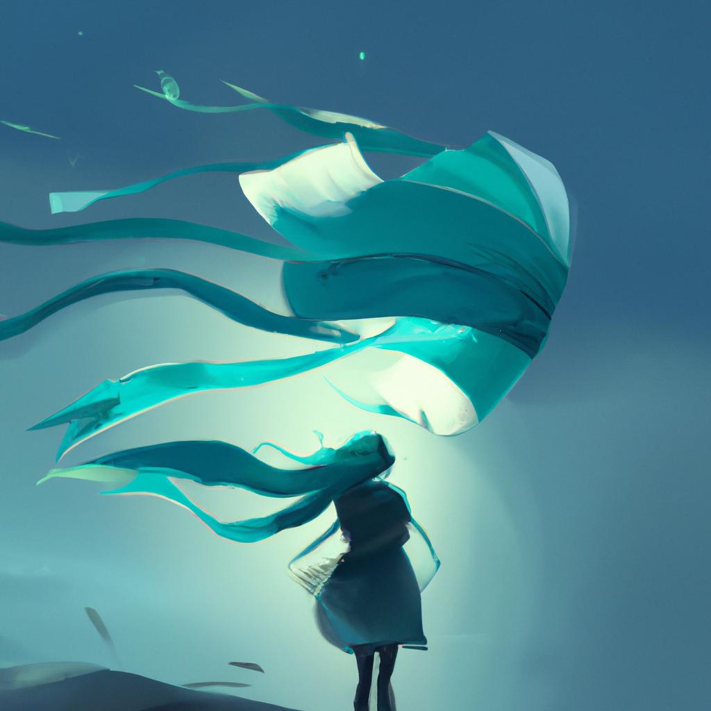 Imagem de capa do post "Descubra o Significado de Sonhar com Ventania Muito Forte!" com um desenho digital