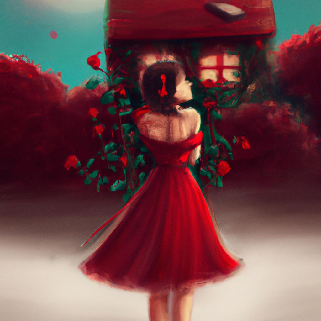 Imagem de capa do post Descubra o Significado de Sonhar com Vestido Vermelho Curto! com um desenho digital